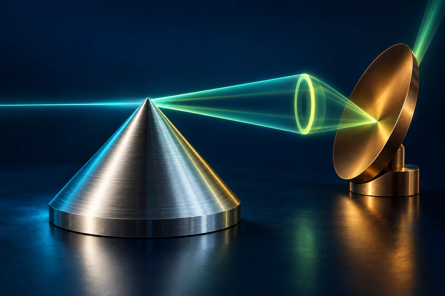 Laseroptik und Strahlformung · schematische Darstellung, keine Messdaten